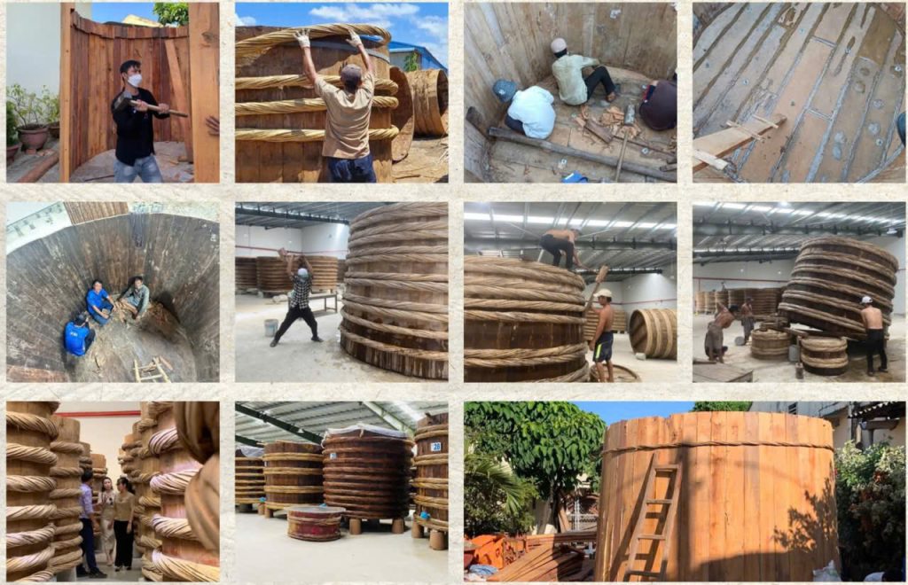 Thùng Gỗ Ủ Nước Mắm Truyền Thống